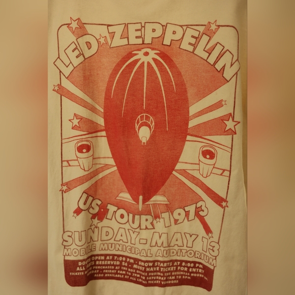 Abercrombie & Fitch Led Zeppelin Graphic Tee - White - Picture 6 of 6